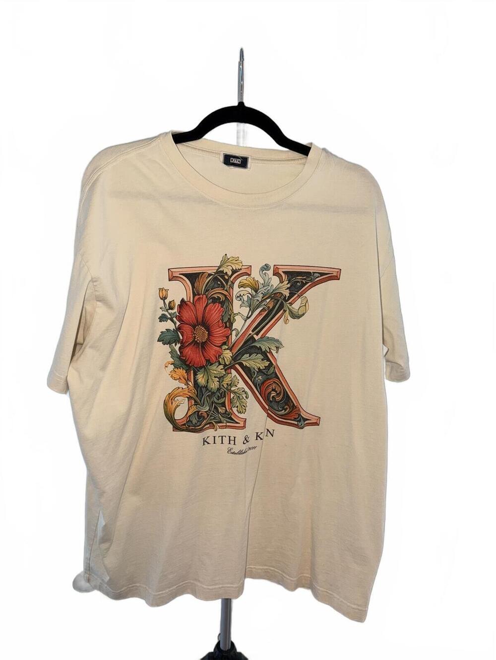 Kith & KIN Floral Graphic T-Shirt Cream
